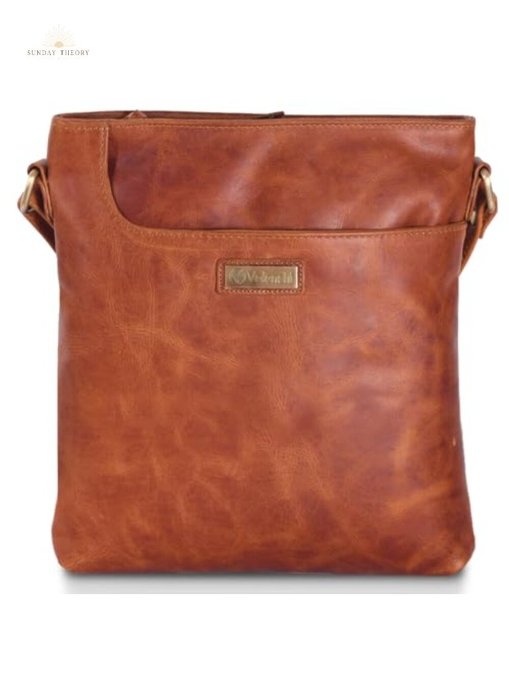 Genuine Leather Crossbody Purse with Adjustable Strap